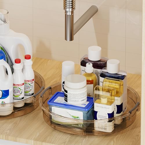 3 Pack Lazy Susan Organizer Turntable for Cabinet (3 Count)
