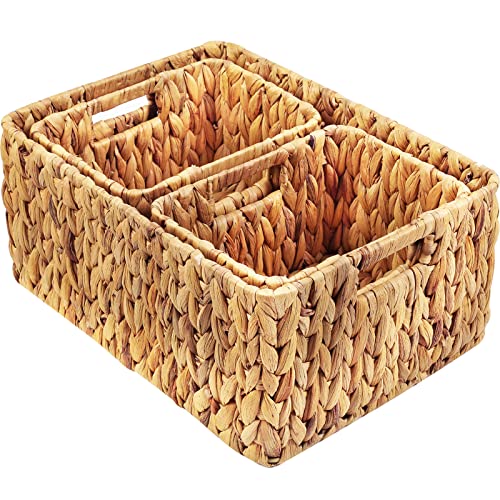 Water Hyacinth Storage Baskets (3 Count)