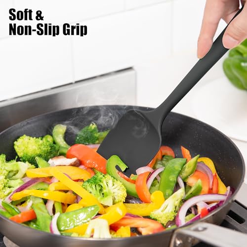 600°F Heat Resistant Silicone Spatula Scrapers (3 Count)