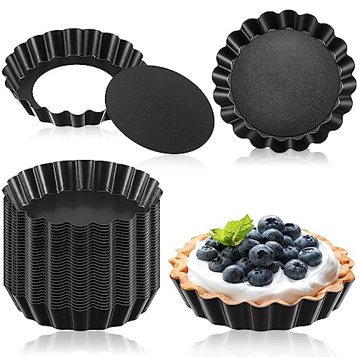 32 Pcs 3 Inch Tart Pans Nonstick
