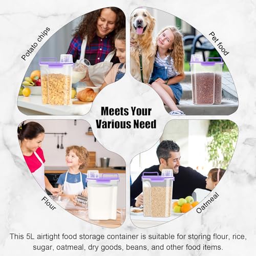 10LBS Airtight Rice Food Storage Container BPA Free