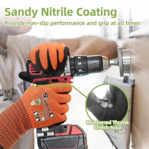 ProGuard Highest Level Cut Resistant Work Gloves PR3326 for Extreme Protection (2 Count)