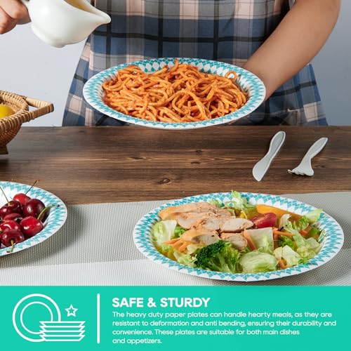 8.37 inch Disposable Paper Plates (360 Count)