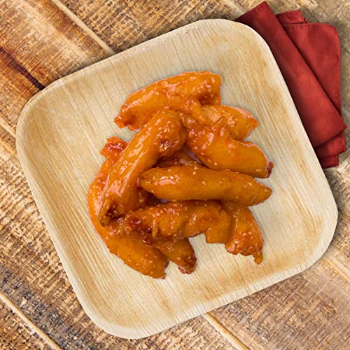 Raj Leaf Disposable Heavy Duty 6" Square Plates 200 Pack