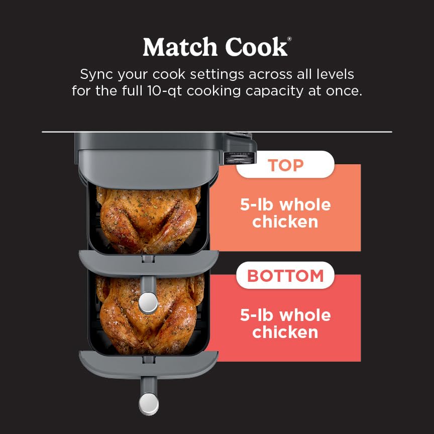 DoubleStack XL Smart Air Fryer (10 1)