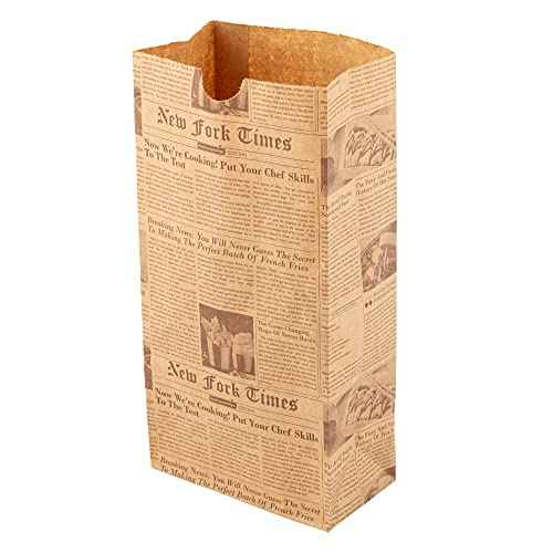 Bag Tek 2 Lb Disposable Lunch Bags 100 Sturdy Take Out Bags (100 Count)
