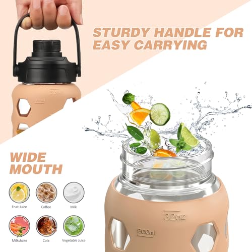Glass Water Bottle
