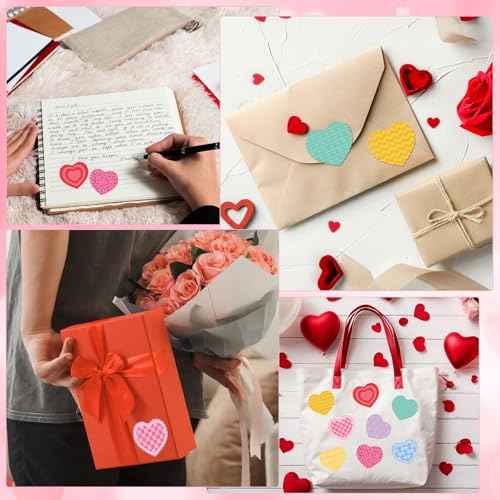 500 Heart Stickers Roll (500 Count)
