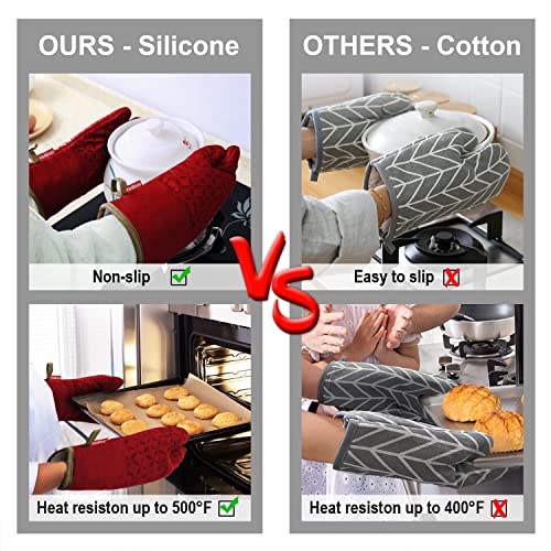 Oven Mitts and Pot Holders 6pcs Set