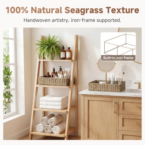 Large Seagrass Tray for Bathroom (2 Count)