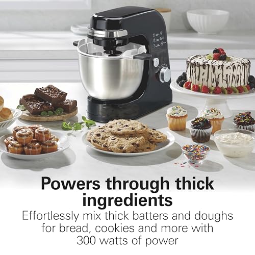4 Quart Electric Stand Mixer With 7 Speeds