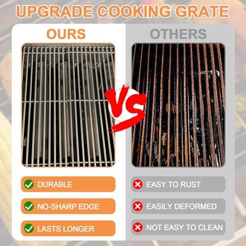 66802 Genesis II GS4 Grill Grates for Weber 3 Burner Genesis 2 GS4 Grill Parts Replacement Weber Genesis II