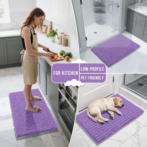 Bathroom Rugs Non Slip Washable 32x20 Inch