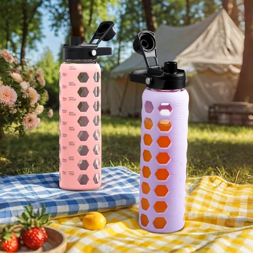 Glass Water Bottle