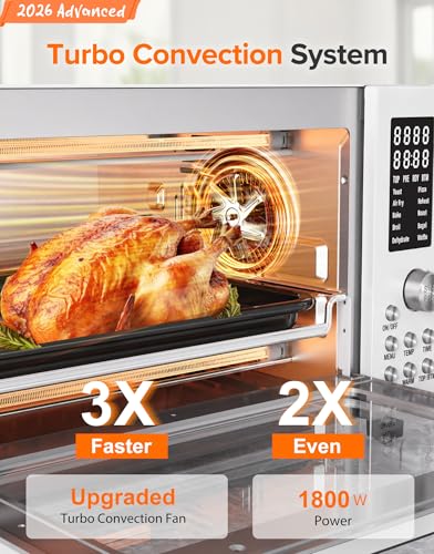 Bravo Pro Smart Air Fryer Toaster Oven Countertop Combo