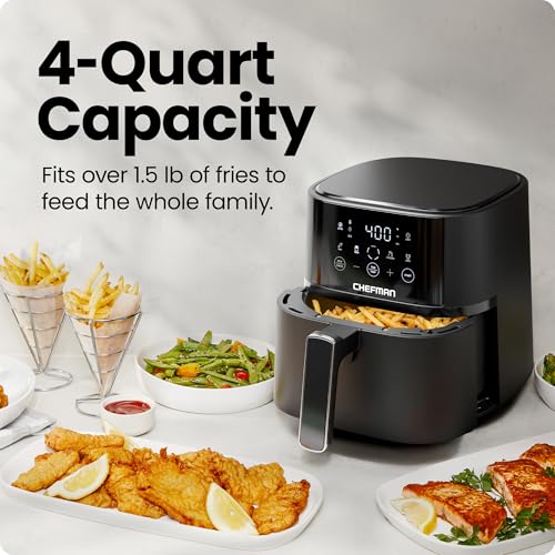 Air Fryer 4 QT Compact Airfryer for Quick & Easy Meals in Minutes