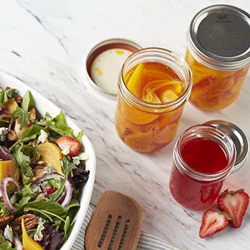 Wide Mouth Glass Mason Jars with Lids and Bands