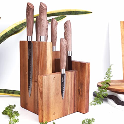 Magnetic Knife Block Knives Display Stable Board Holder Rack Magnetic Stands with Strong Enhanced Magnets on Both Sides Anti