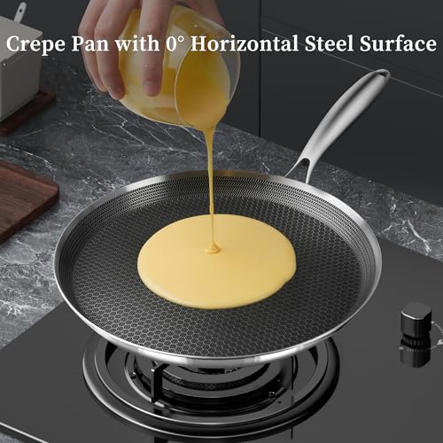10 Inch Stainless Steel Crepe Pan