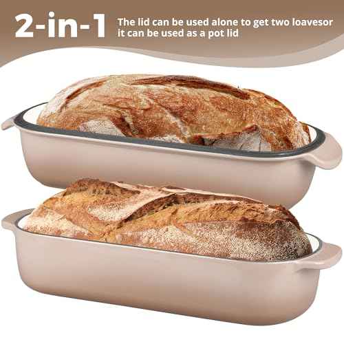 Enameled Cast Iron Loaf Pan with Lid