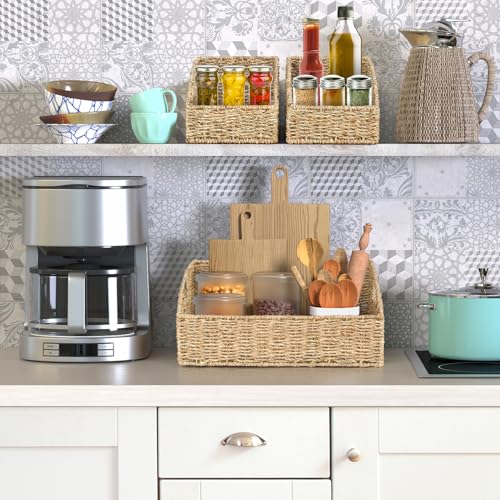 Set of 3 Handwoven Storage Baskets (3 Count)