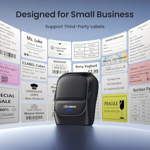 221B 2" Bluetooth Thermal Label Printer with 3 Label Rolls