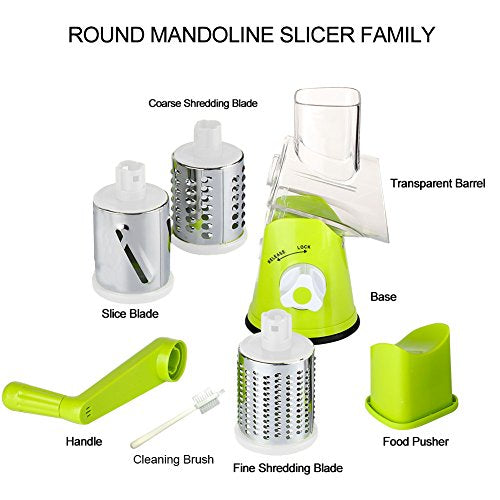 Rotary Cheese Grater Hand Crank Cheese Shredder for Fresh Cheese