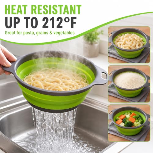 2 Pack Collapsible Colander Set (2 Count)