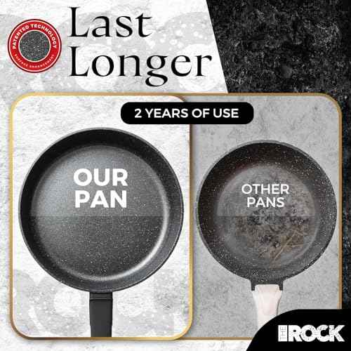 SOHO 12.5 Inch Nonstick Deep Frying Pan Skillet with Glass Lid