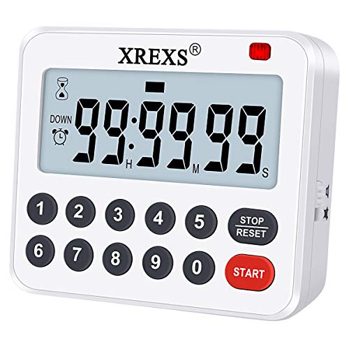 Digital Kitchen Timer Magnetic Countdown Up Cooking Loud Alarm