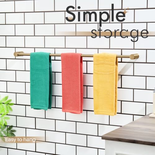 Towel Bars Champagne Bronze for Bathroom Wall Mounted 36