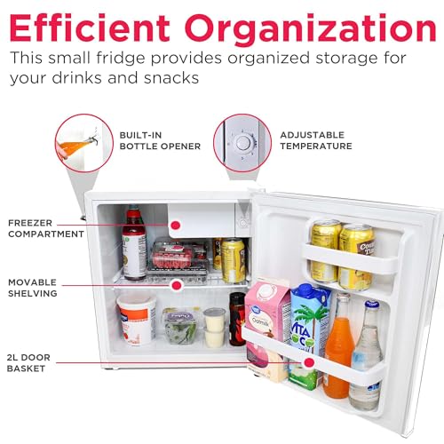 Retro Compact Fridge with Chiller