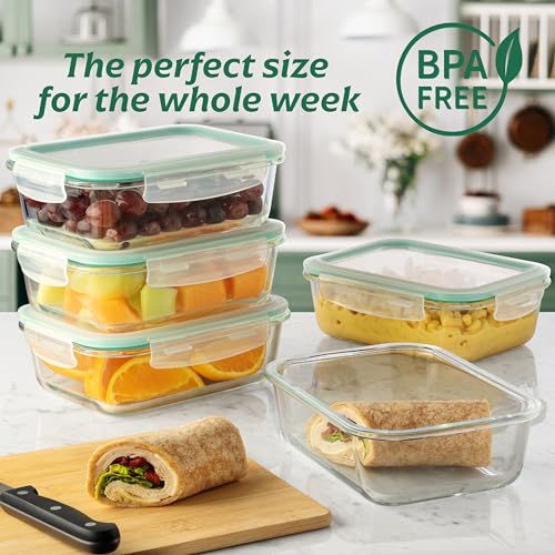 8 Pack 35 oz Glass Containers (8 Count)
