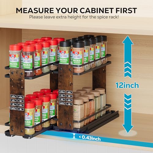 Pull Out Spice Rack Organizer (2 Count)