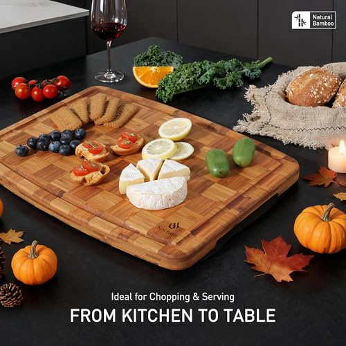 Extra Large Bamboo Wooden Cutting Board Wood Cutting Boards for Kitchen
