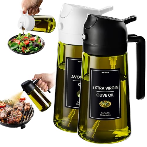 16oz 470ml Olive Oil Dispenser for Kitchen with Stickers