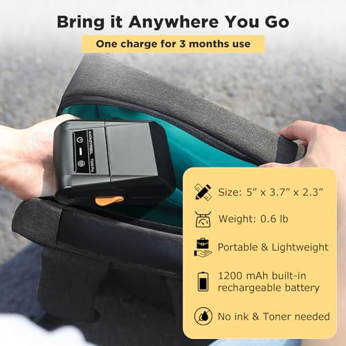T50M Pro Bluetooth Label Maker Machine with Tape