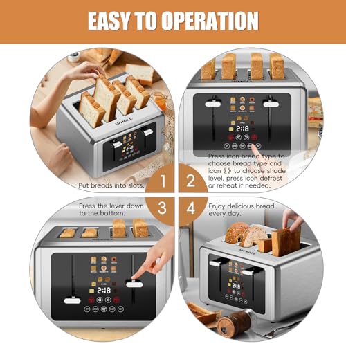 Smart 4 Slice Toaster with Touchscreen