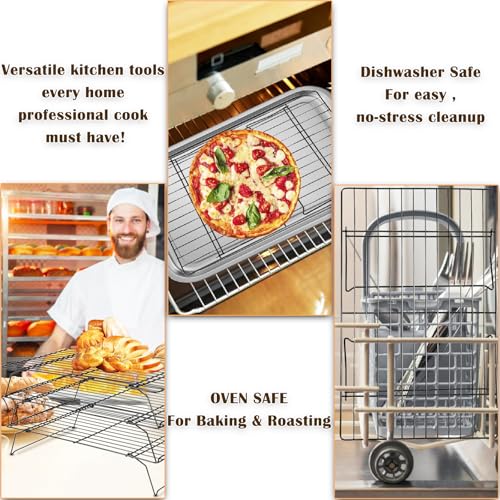2 Tier Cooling Racks for Cooking and Baking