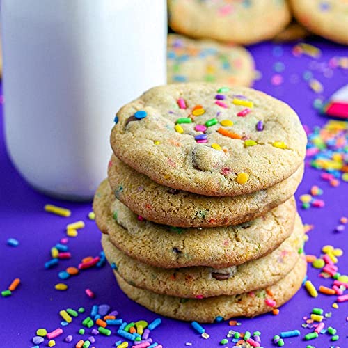 Neon Colorful Sprinkles Confetti Funfetti Sprinkles for Cake Decorations (4 Ounce)