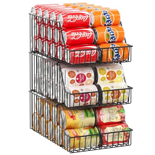 3 Pack Can Storage Organizer For Pantry (3 Count)