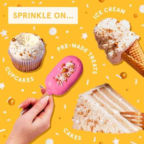 Gold Digger Gold & White Sprinkle Mix 2 Pack