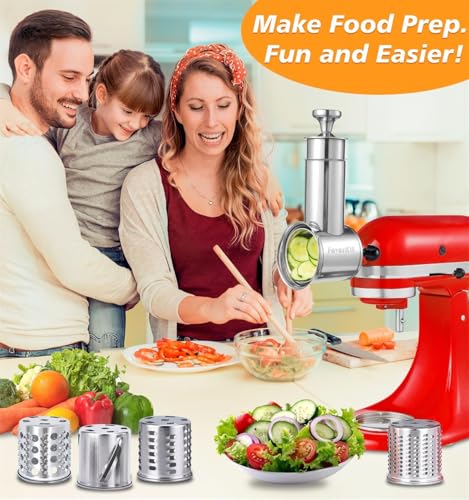 FavroKit Fresh Prep. Cheese Grater Attachment for KitchenAid Stand Mixers