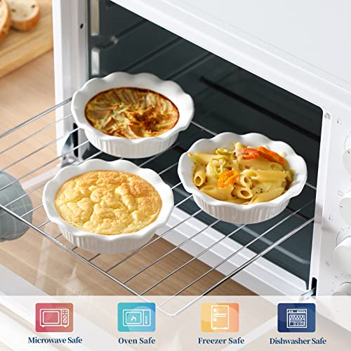 Ceramic Mini Pie Pans Set of 6 (6 Count)