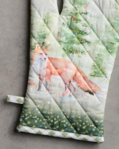 100% Cotton Oven Mitt & Pot Holder Set (2 Count)