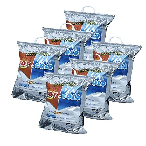 Hot and Cold Insulated Bags for Food Delivery (6 Count)