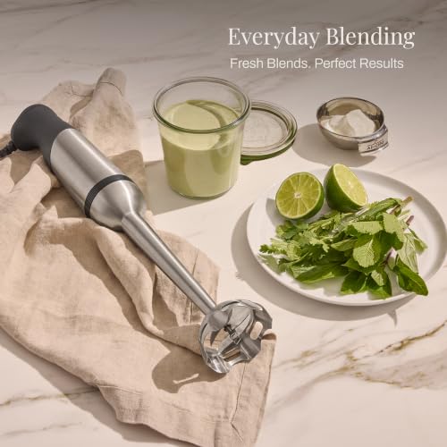 Electrics Stainless Steel Immersion Blender 2 Piece Turbo Function 600 Watts Detachable
