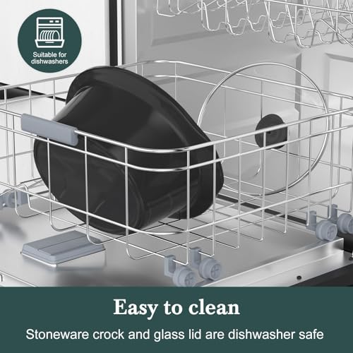 6 Quart Programmable Slow Cooker with Timer Keep Warm