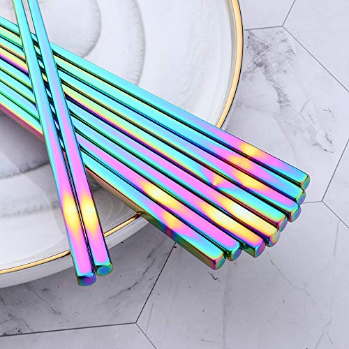 Rainbow Stainless Steel Chopsticks