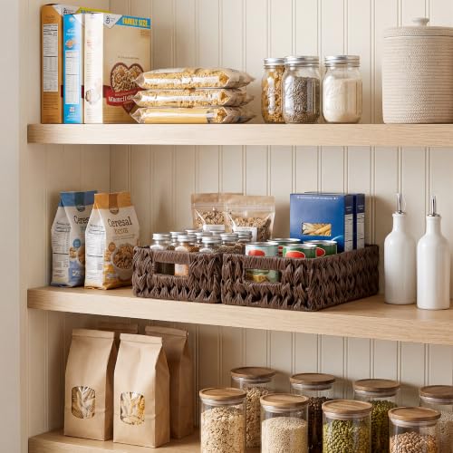 Wicker Baskets with Handles (2 Count)